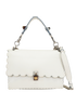 Medium Scalloped Kan I, &pound;595, Handbags, White, Leather, Front view